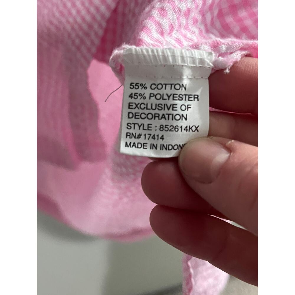 Miss Elaine Pink Gingham Housecoat Grannycore Cottagecore Snap Front Robe 3X - Picture 5 of 7